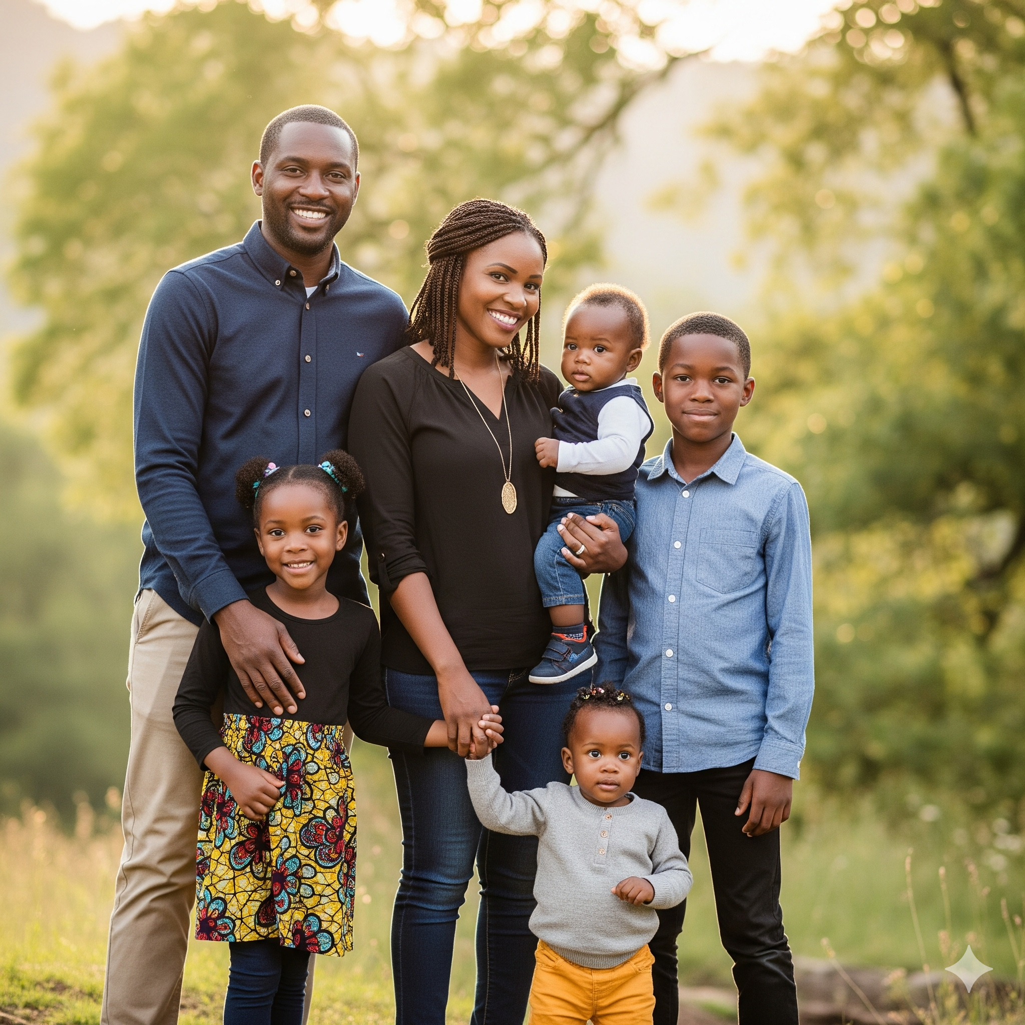 Happy family created through AMA Agency services
